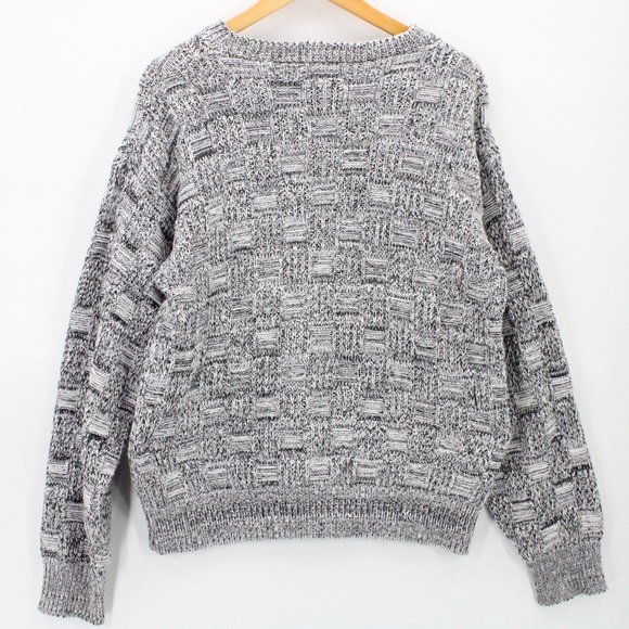 Vintage Cambridge Classics Knit Sweater Mens Gray Pullover Long Sleeve Size M - Picture 8 of 10